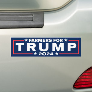 Farmers For Trump 2024 Bumper Sticker