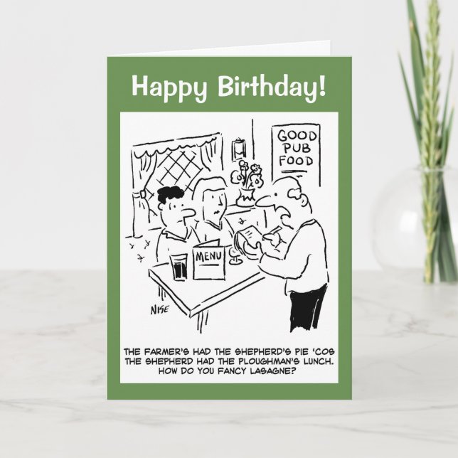 Farmer's Had the Shepherd's Pie Card (Front)