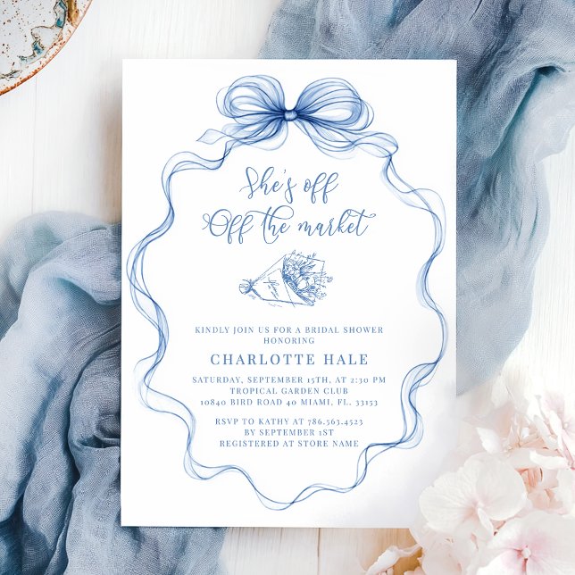 Farmers Hand Drawn Bridal Shower Invitation (Creator Uploaded)