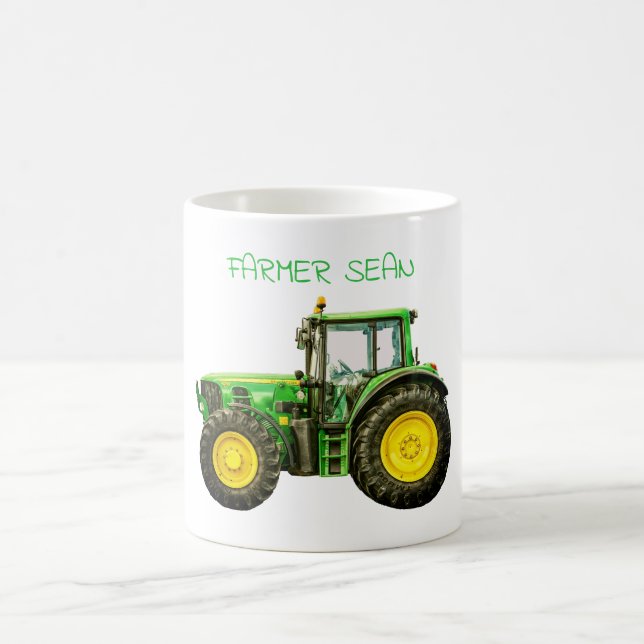 Farmers John Deere Tractor Coffee Mug (Center)