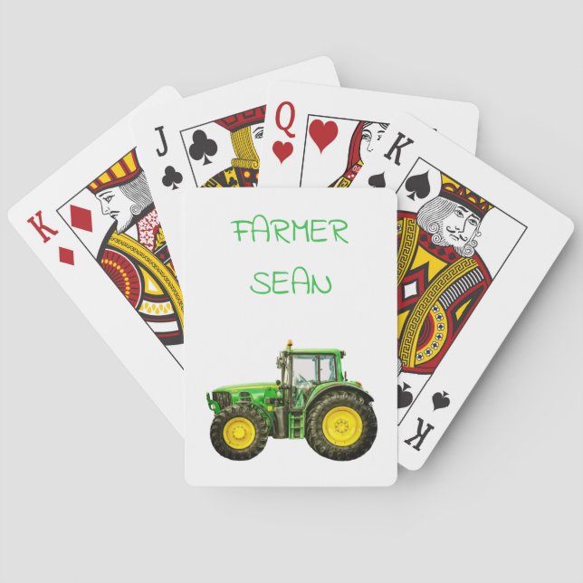 Farmers John Deere Tractor Playing Cards (Back)