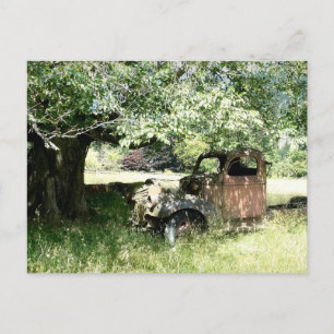 Farmer's Junky Truck Rusting Away Postcard