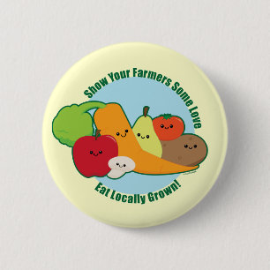 Farmers Market 6 Cm Round Badge