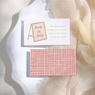 Farmer's Market Baby Shower Books For Baby Enclosure Card