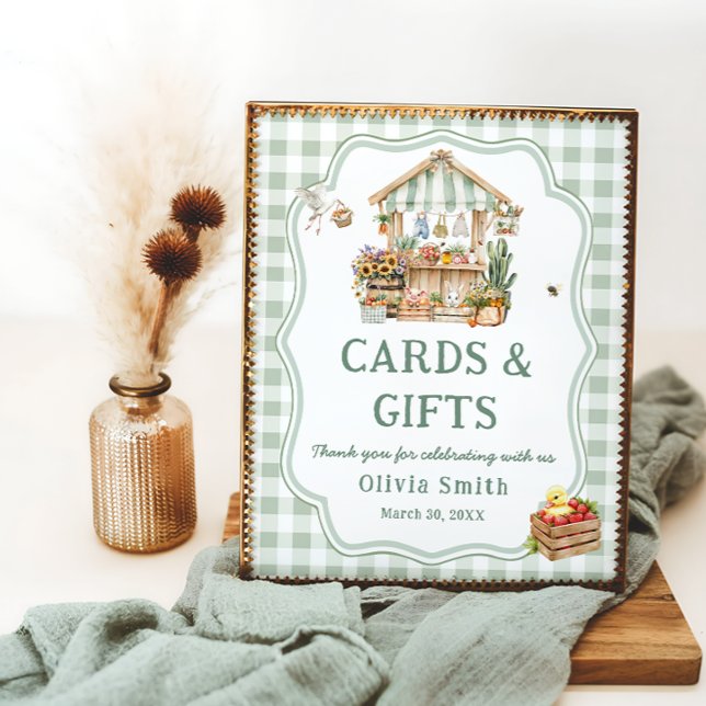 Farmers Market  Baby Shower Cards and Gifts Poster (Creator Uploaded)