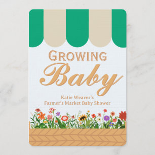 Farmers Market Baby Shower - Gender Neutral Invitation