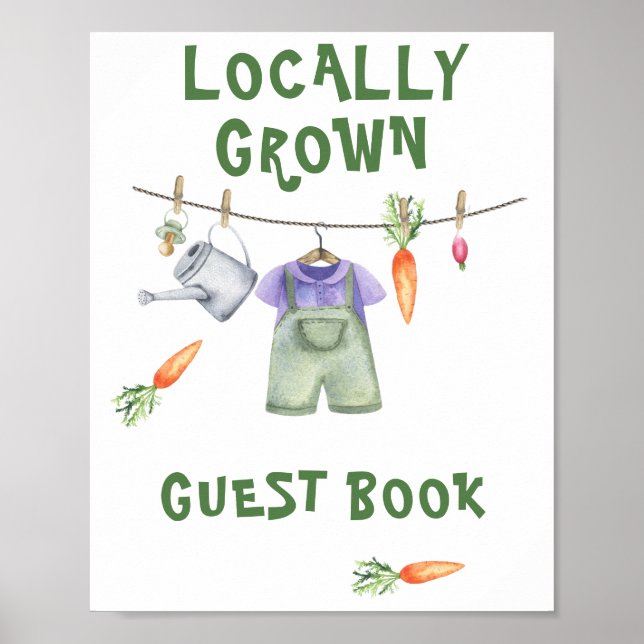farmers market baby shower - guest book (Front)