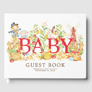 Farmers Market Baby Shower Guest Book
