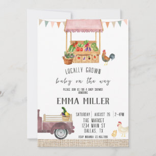 Farmer's Market Baby Shower Invitation