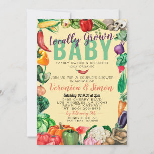 Farmer's Market Baby Shower Invitation