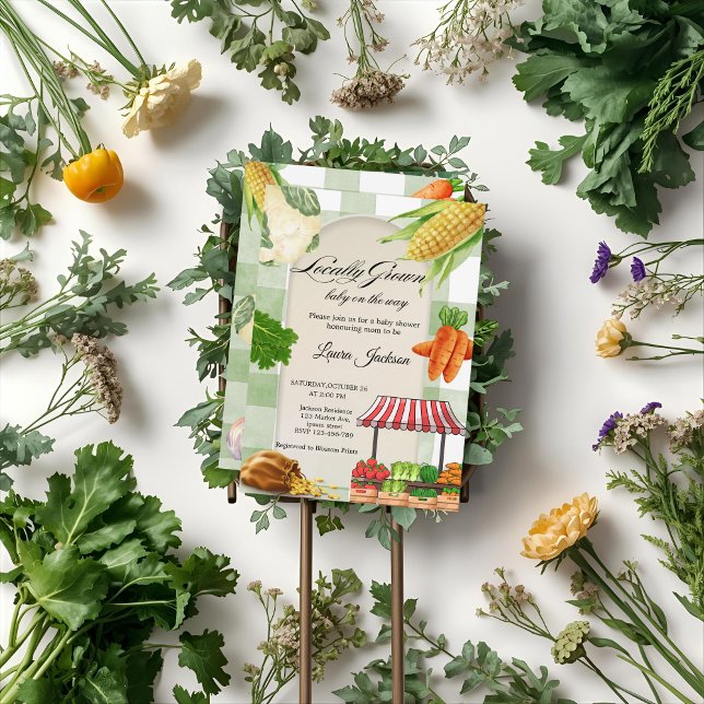 Farmers Market Baby Shower Invitation (Creator Uploaded)
