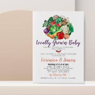 Farmer's Market Baby Shower Invitation