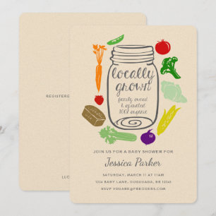 Farmers Market Baby Shower Invite