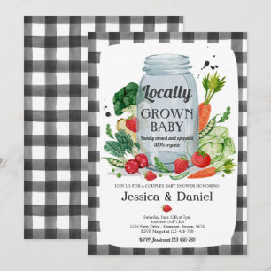 Farmers Market Baby Shower Locally Grown Baby Invi Invitation
