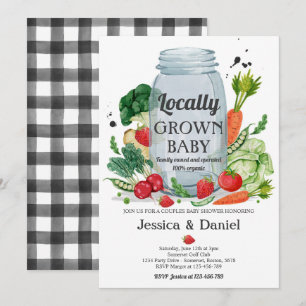 Farmers Market Baby Shower Locally Grown Baby Invitation