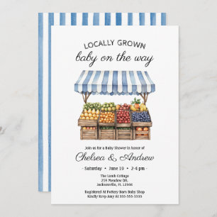 Farmers Market Baby Shower Locally Grown Baby Invitation