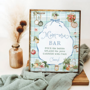 Farmers Market Baby Shower Mum-osa Bar Poster