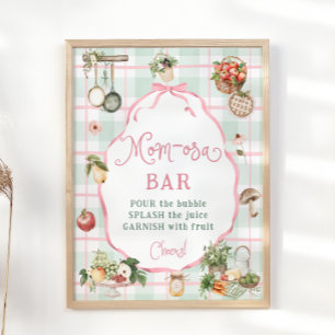 Farmers Market Baby Shower Mum-osa Bar Poster
