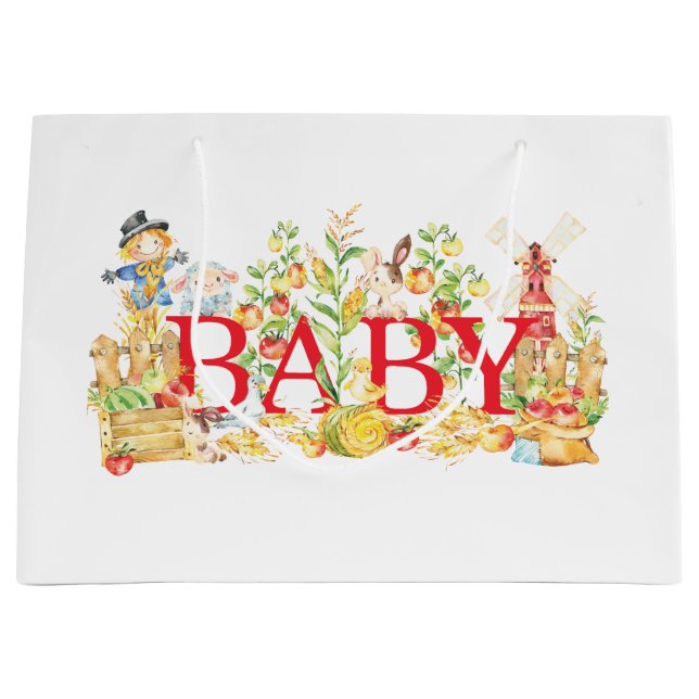 Farmers Market Baby Shower · New Baby Gift Bag (Front)