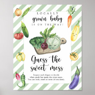 farmers market baby shower - sweet mess poster
