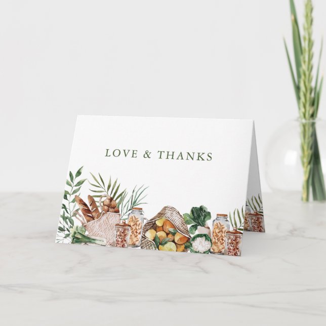 Farmer's Market | Baby Shower Thank You Card (Front)
