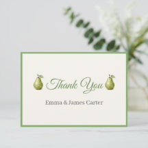 Farmers Market Baby Shower Thank You Cards Set