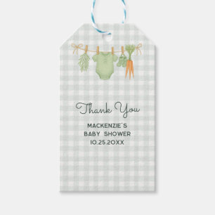 Farmer's Market Baby Shower Thank You Favor Tag