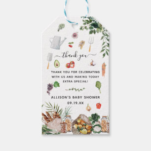 Farmer's Market   Baby Shower Thank You Favour Gift Tags