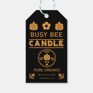 Farmers Market Beeswax Candle Gift Tags