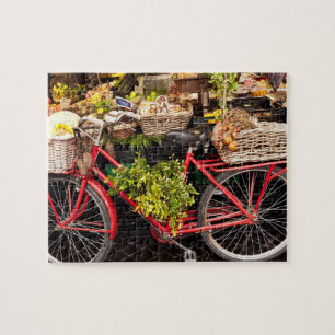 Farmers Market Bicycle Jigsaw Puzzle