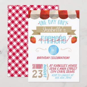 Farmers Market Birthday Invitation