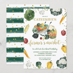 Farmers Market Birthday Invitation