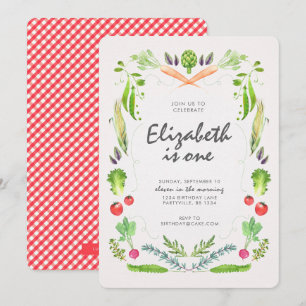 Farmers Market Birthday Invitation