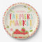 Farmers market birthday Paper Plates Strawberry