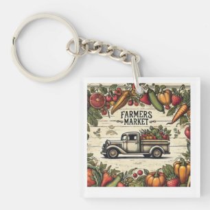 Farmers Market Boho Keychain – Country Truck Vibe