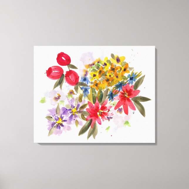 Farmers Market Bouquet 1 Canvas Print (Front)
