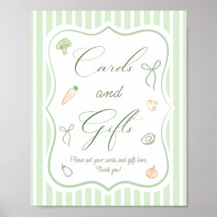 Farmers Market Bridal Shower Cards & Gifts  Poster