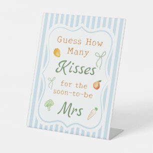 Farmers Market bridal Shower Guess How Many Pedestal Sign