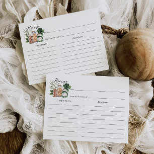 Farmers Market Bridal Shower Recipe Card