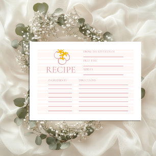 Farmers Market Bridal Shower Recipe Enclosure Card