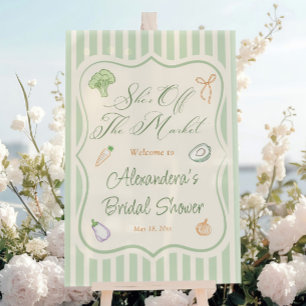 Farmers Market Bridal Shower Welcome  Acrylic Sign