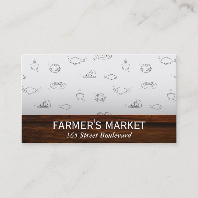 Farmers Market Business Card (Front)