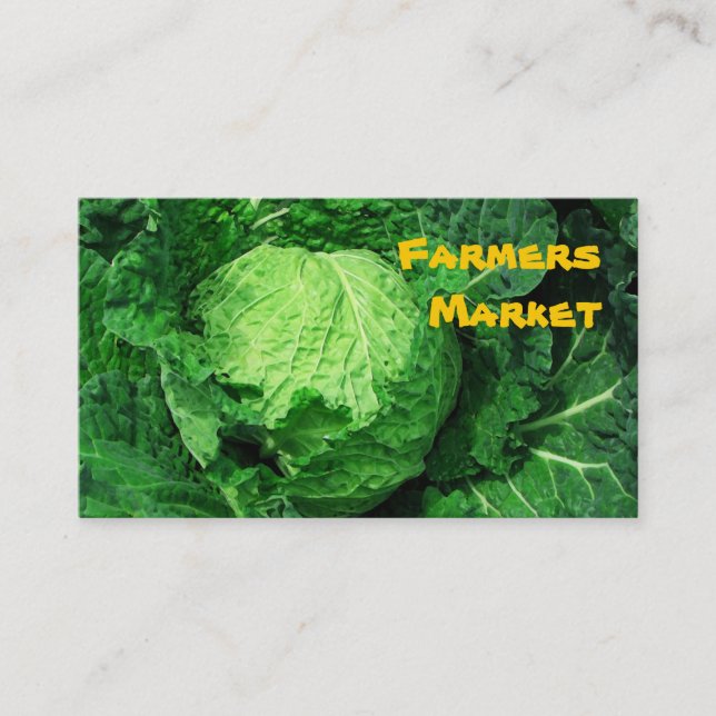 Farmers Market Business Card (Front)
