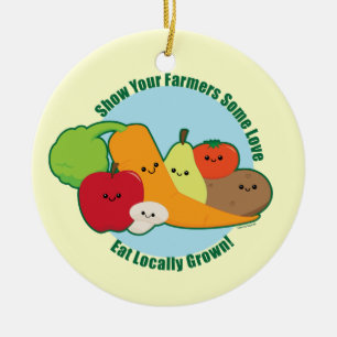 Farmers Market Ceramic Tree Decoration