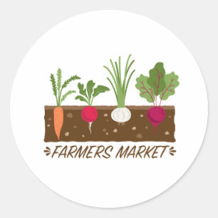 Farmers Market Classic Round Sticker