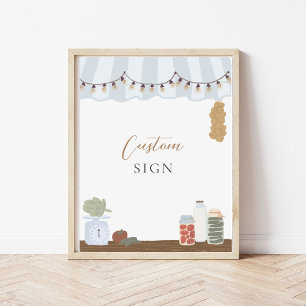 Farmer's Market Custom Party Sign