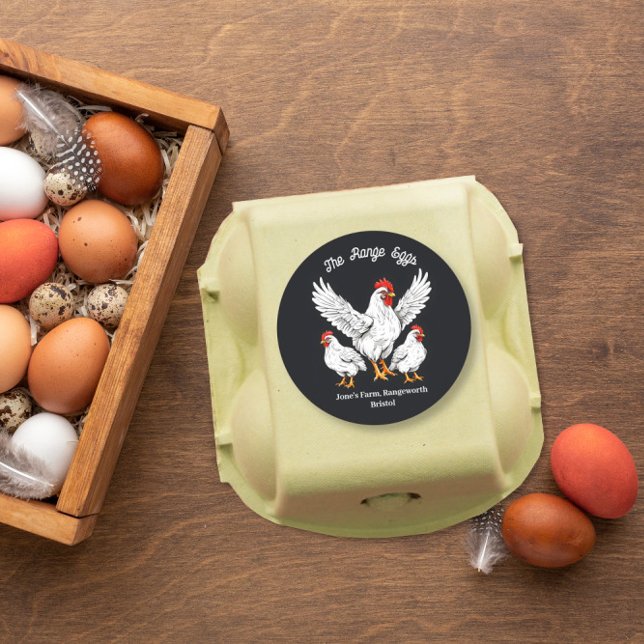 farmers market egg box Label  free range (Creator Uploaded)