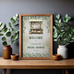 Farmer's Market Farm Stand Welcome Bridal Shower Poster