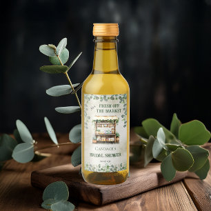 Farmer's Market Farm Stand Welcome Bridal Shower Wine Label