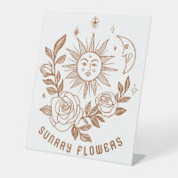 Farmers Market Florist Sun Moon Roses Magical Boho